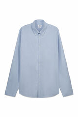 Milano Camisa estructura manga larga Azul