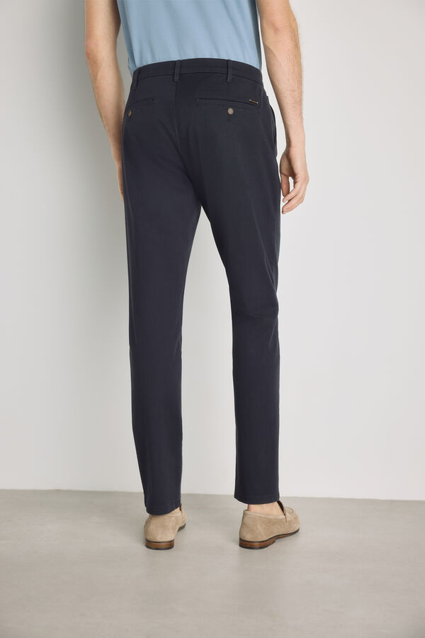 Pedro del Hierro Cal&ccedil;as chino slim fit Marinho