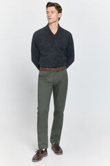 Milano Pantalón chino regular fit Kaki Oscuro