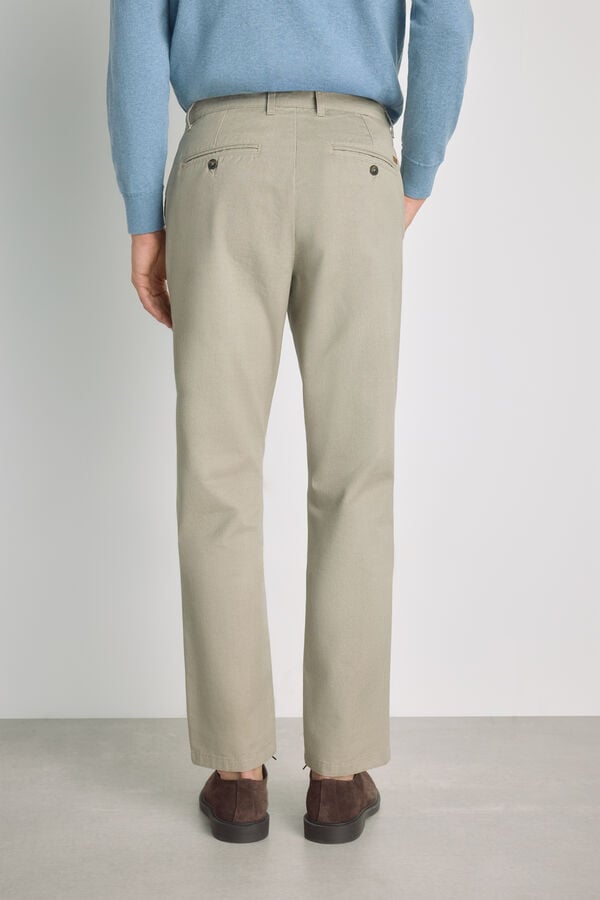 Milano Cal&ccedil;as chino regular fit Cinza claro