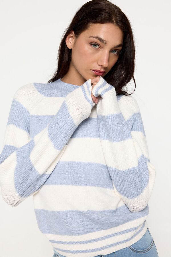 Milano Jersey tacto suave Azul