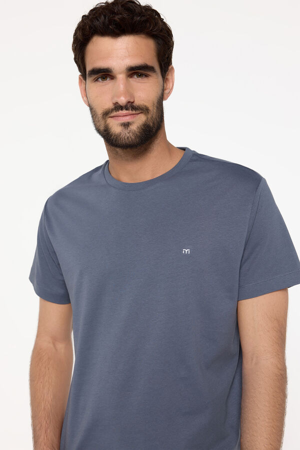 Milano Camiseta Básica 100% Algodão Azul