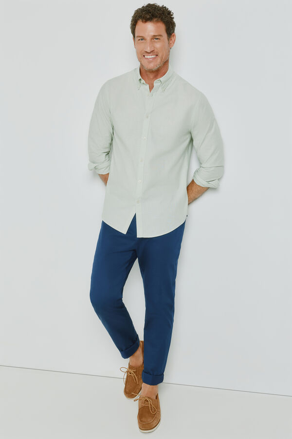 Milano Cal&ccedil;as chino tapered Marinho