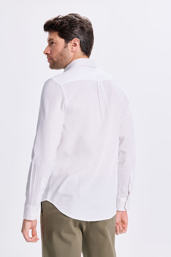 Milano Camisa Sport Estructura Branco