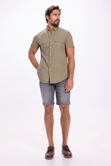 Milano Bermuda denim slim Cinza medio