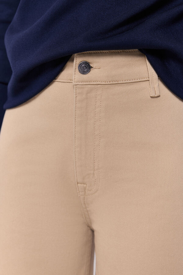 Milano Pantalón culotte tiro alto Beige/Claro