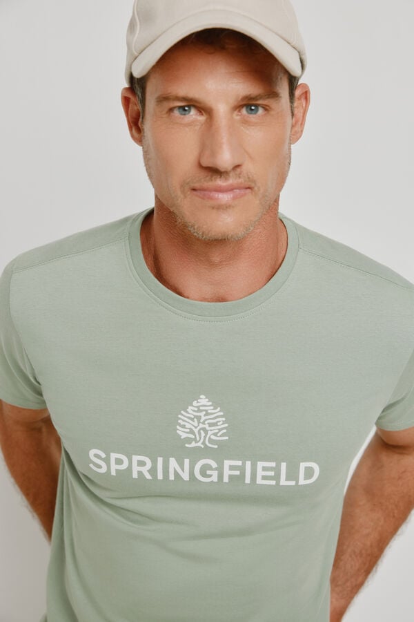 Springfield T-shirt de manga curta Verde