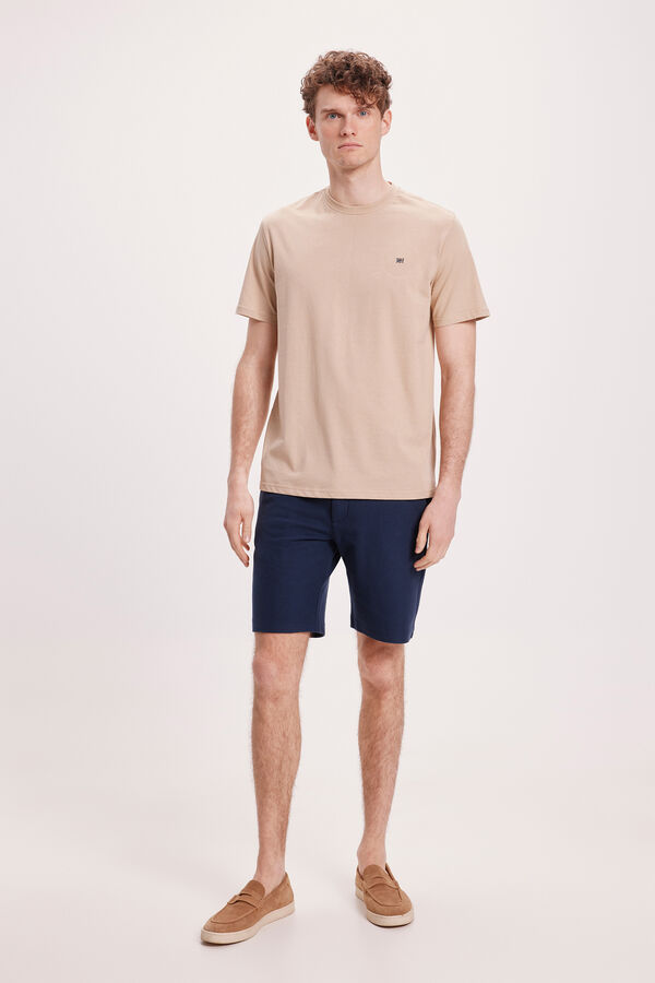 Pedro del Hierro Camiseta B&aacute;sica PDH Beige/Camel