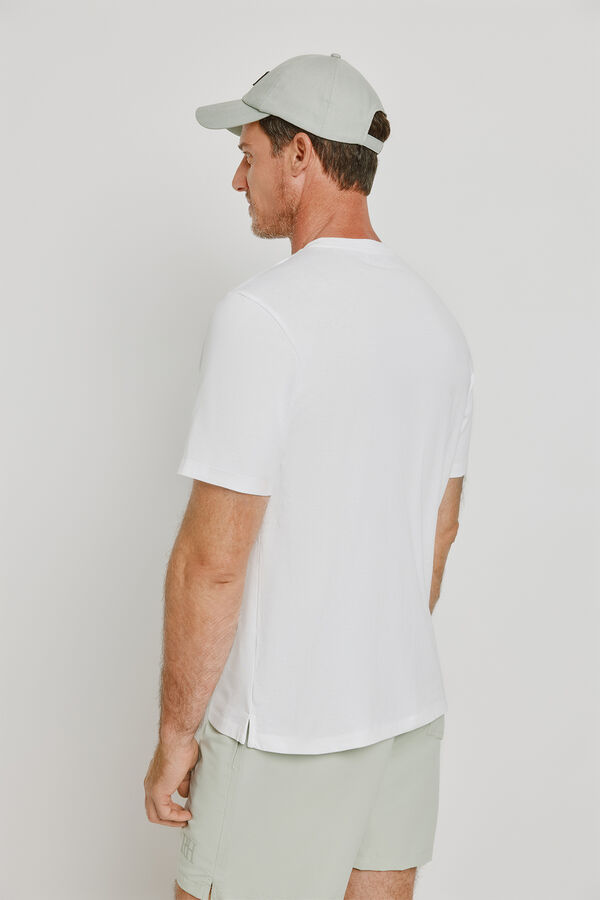 Pedro del Hierro Camiseta manga corta estampada Blanco