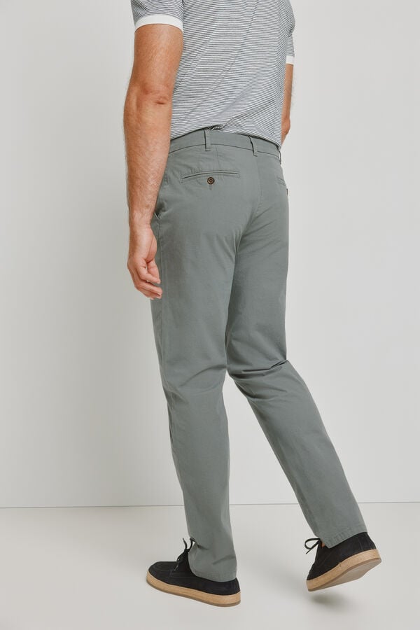 Pedro del Hierro Cal&ccedil;as chino regular fit Cinzento oscuro