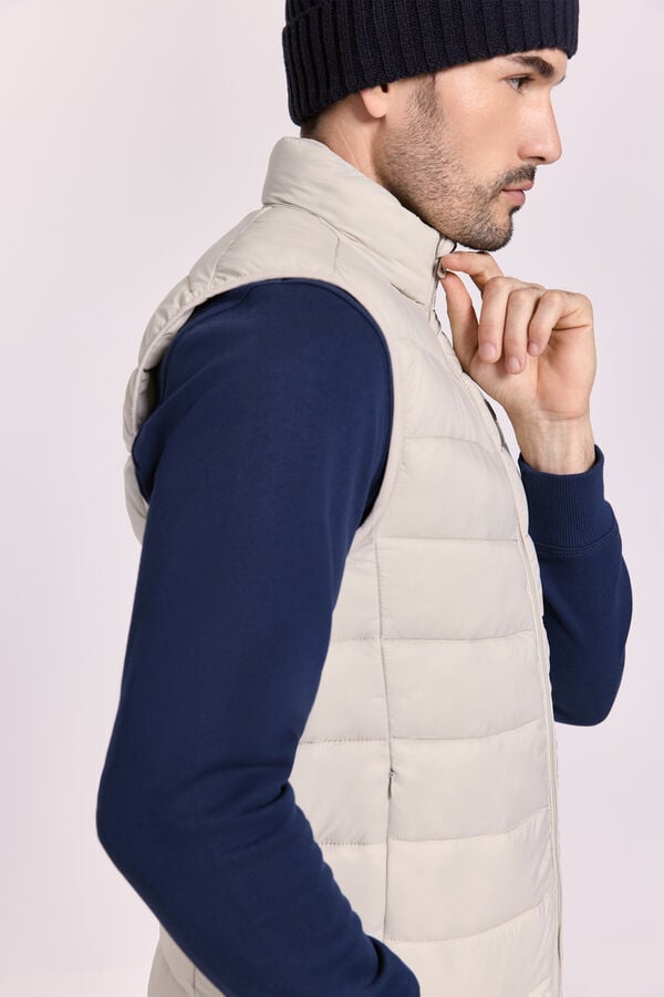 Milano Colete acolchoado ultralight Cinza claro