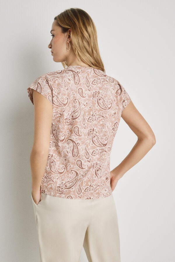 Milano T-shirt estampada de manga curta Rosa