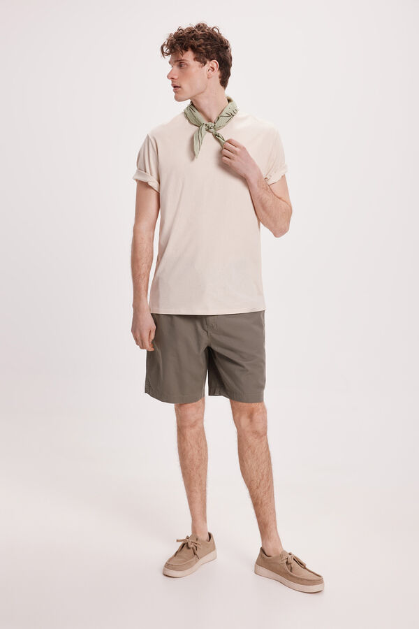 Springfield Camiseta b&aacute;sica com FPS Areia