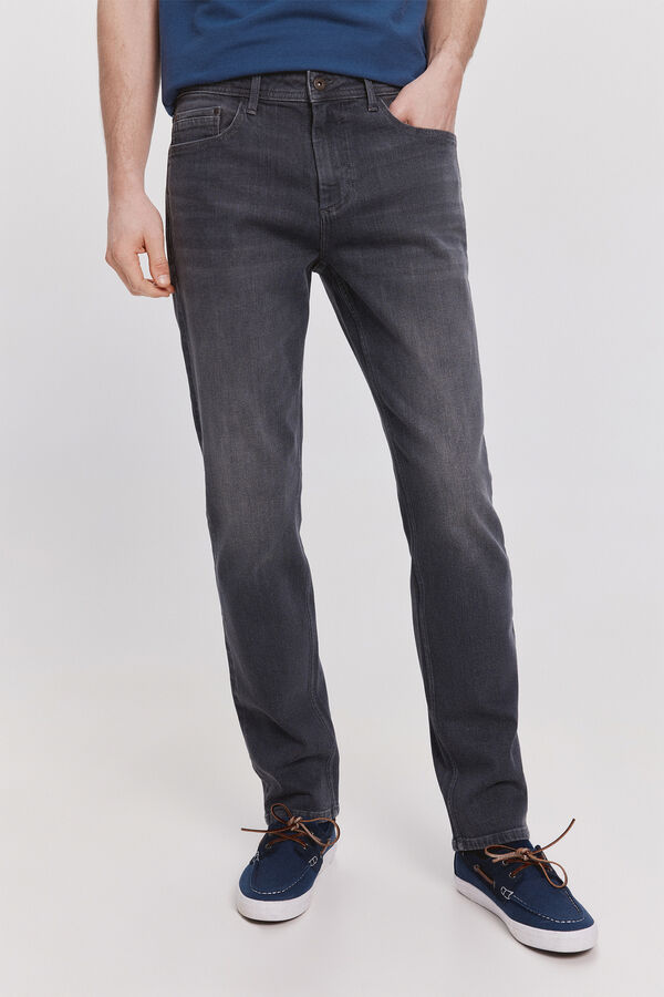 Pedro del Hierro Cal&ccedil;a Jeans Slim PDH Cinza medio