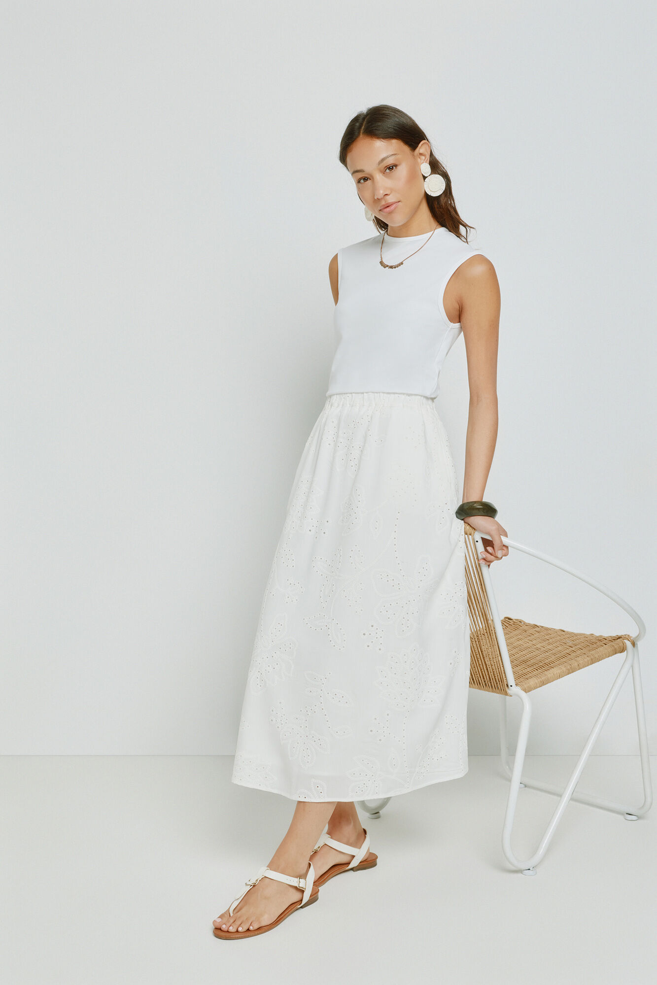 Milano Falda bordada