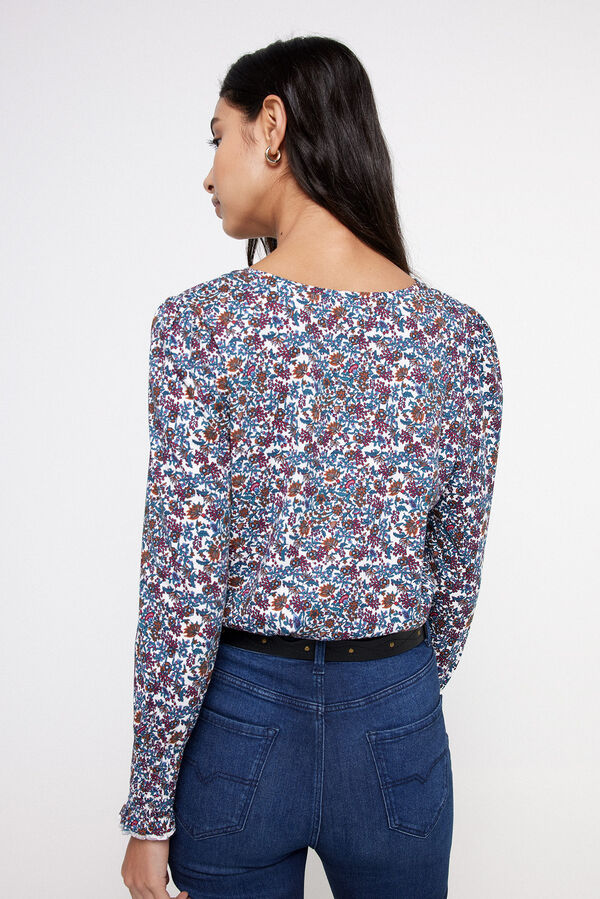 Milano Camisola estampada nos punhos Multicolor