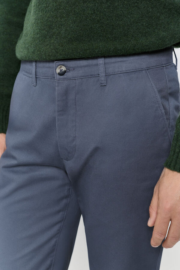 Milano Pantalón chino regular fit Gris Oscuro