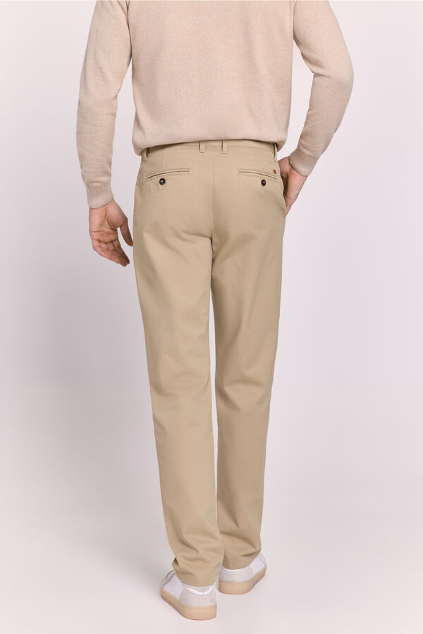 Milano Pantalón chino regular fit Beige
