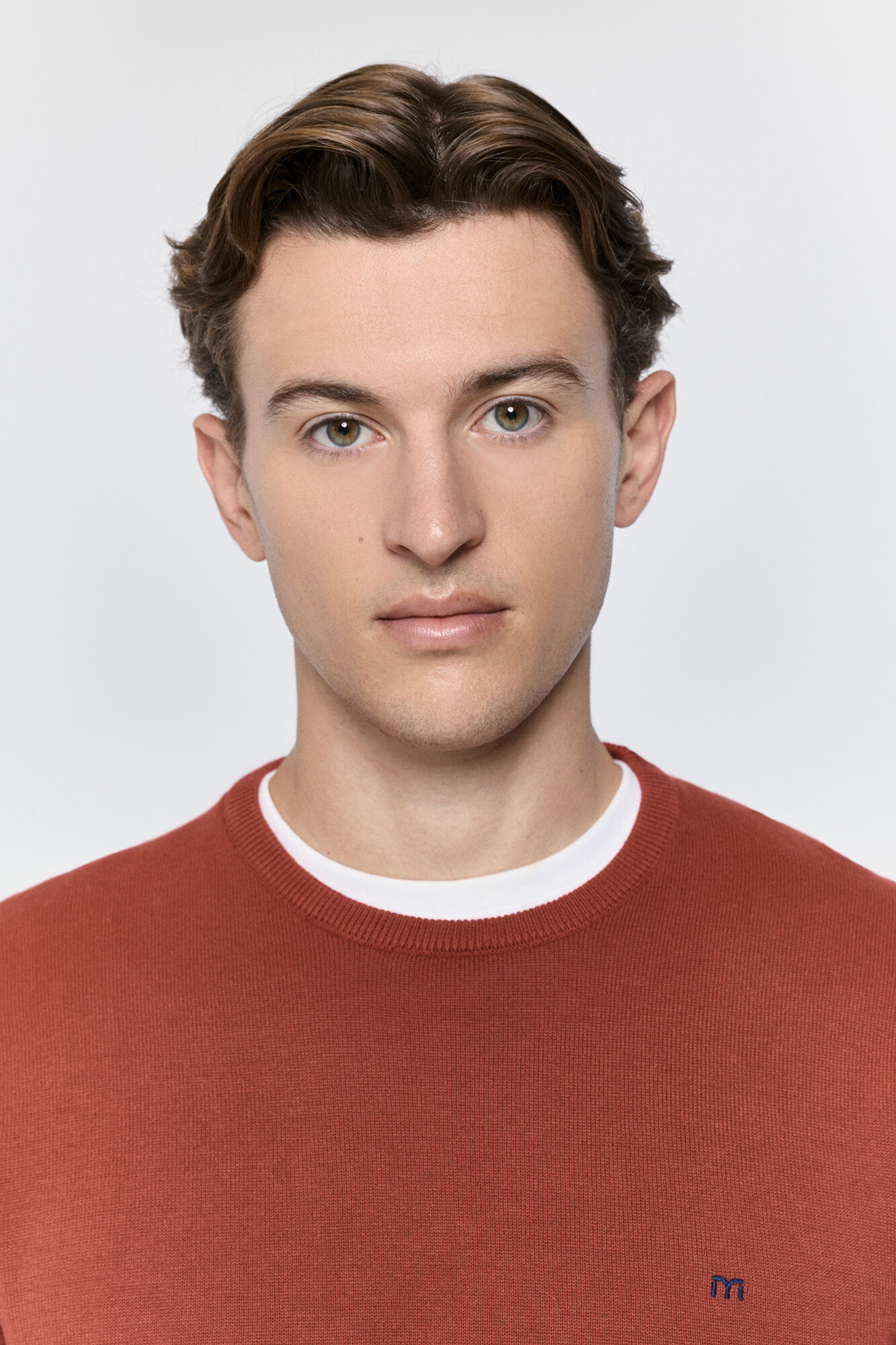 Milano Camisola b&aacute;sico de gola caixa