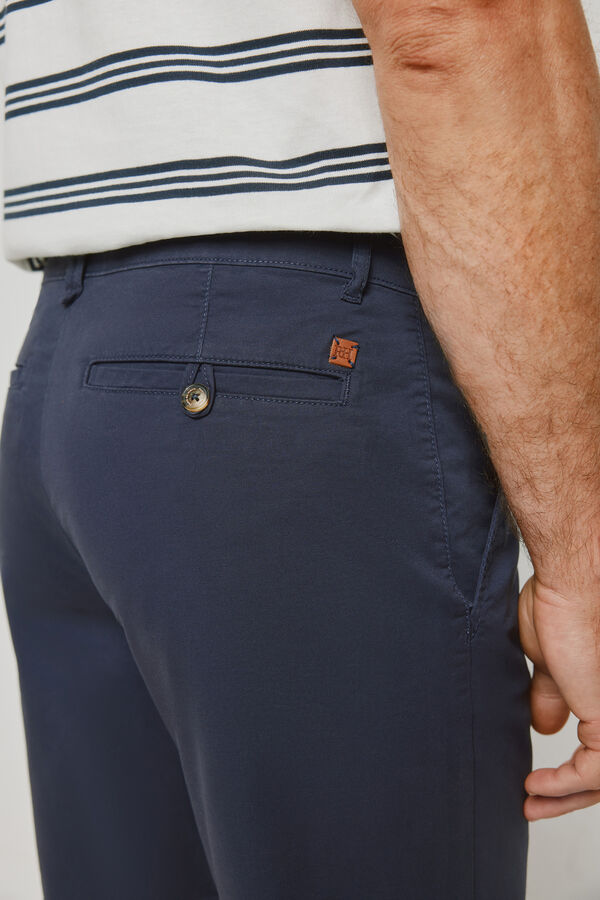 Pedro del Hierro Bermuda lisa Azul