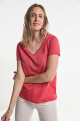 Fifty Outlet CAMISETA LINO LUREX Ocre