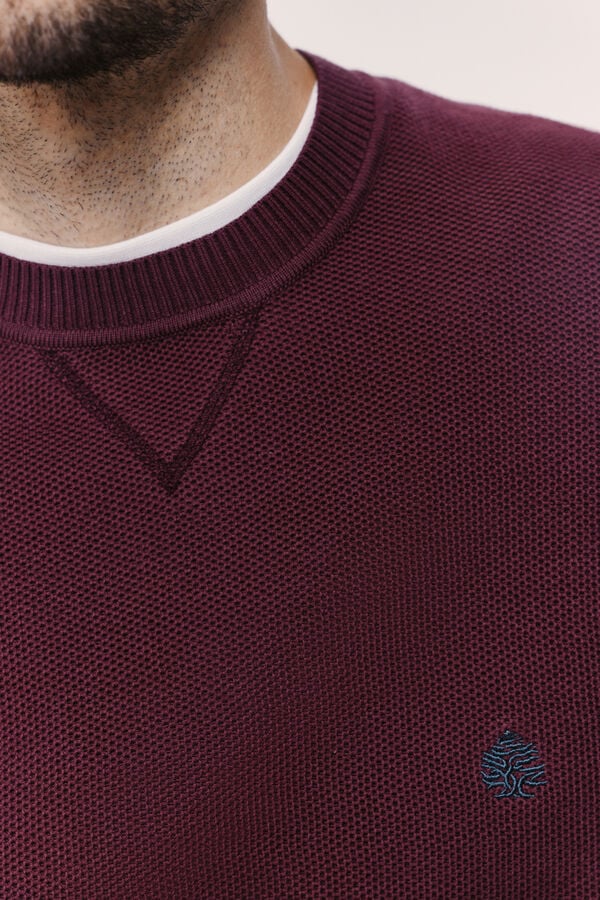 Springfield Jersey cuello caja Granate