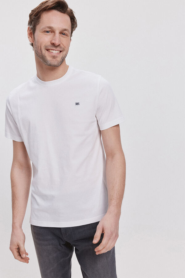 Pedro del Hierro T-shirt B&aacute;sica PDH Branco