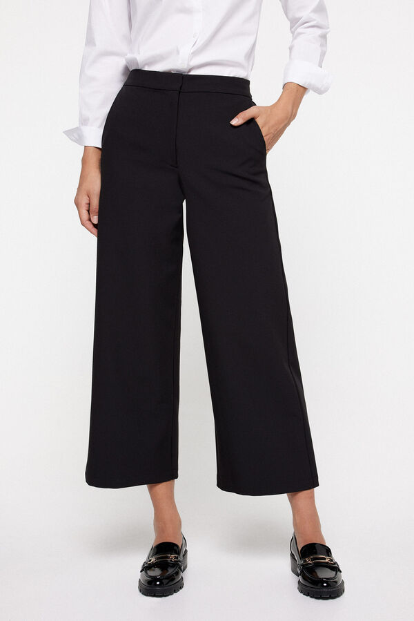 Fifty Outlet Pantalón Culotte Negro