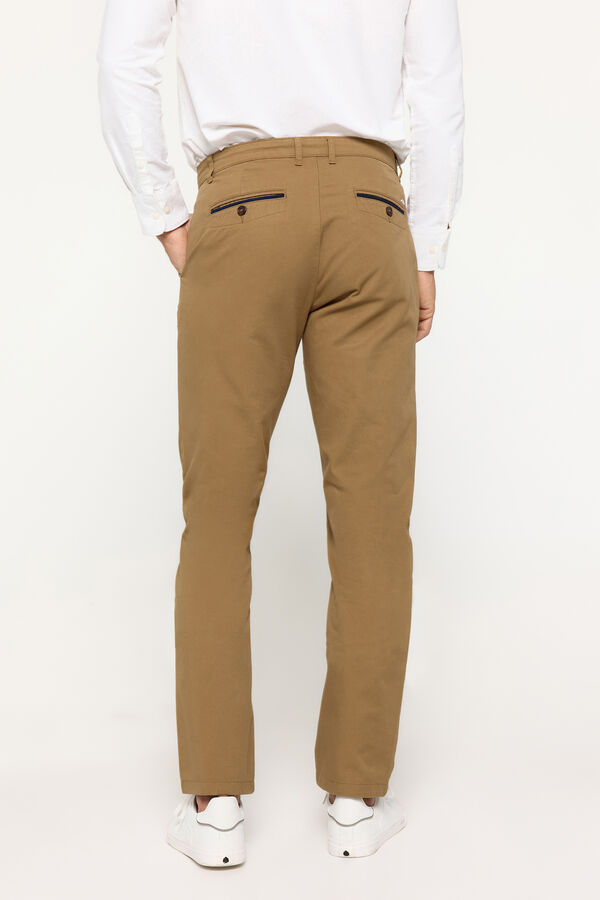 Milano Cal&ccedil;as chino lisas Camel