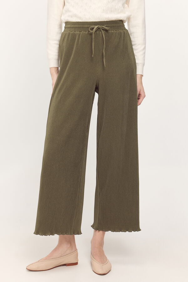 Milano Calça esportiva plissada Verde