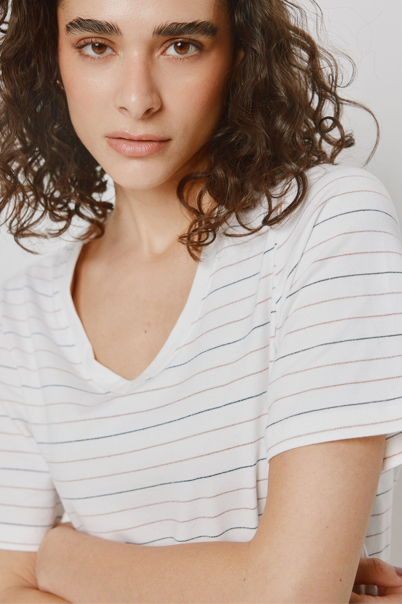 Milano T-shirt de manga curta &agrave;s riscas