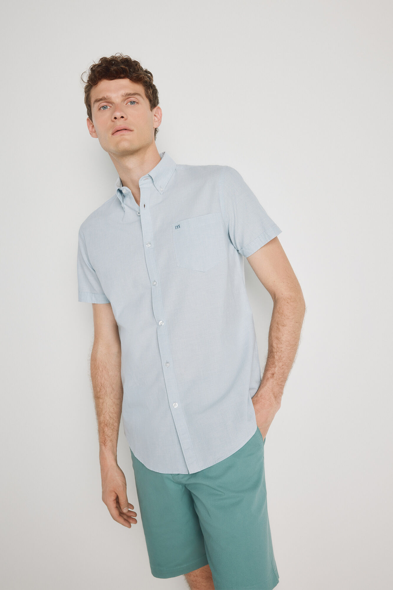 Milano Camisa lisa manga corta