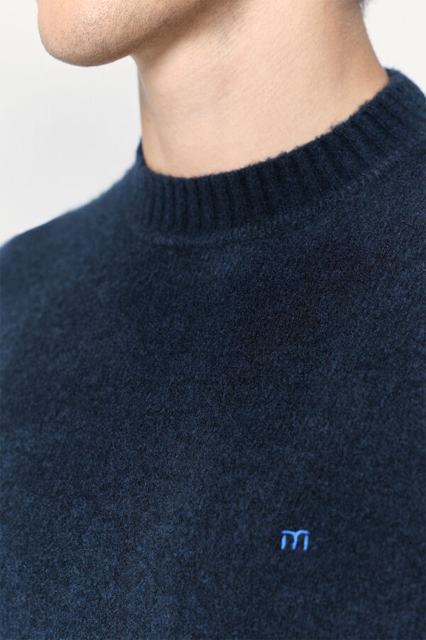 Milano Jersey cuello caja regular fit Navy