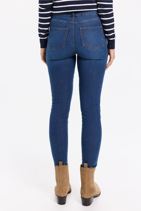 Milano Jeans slim tiro medio Azul