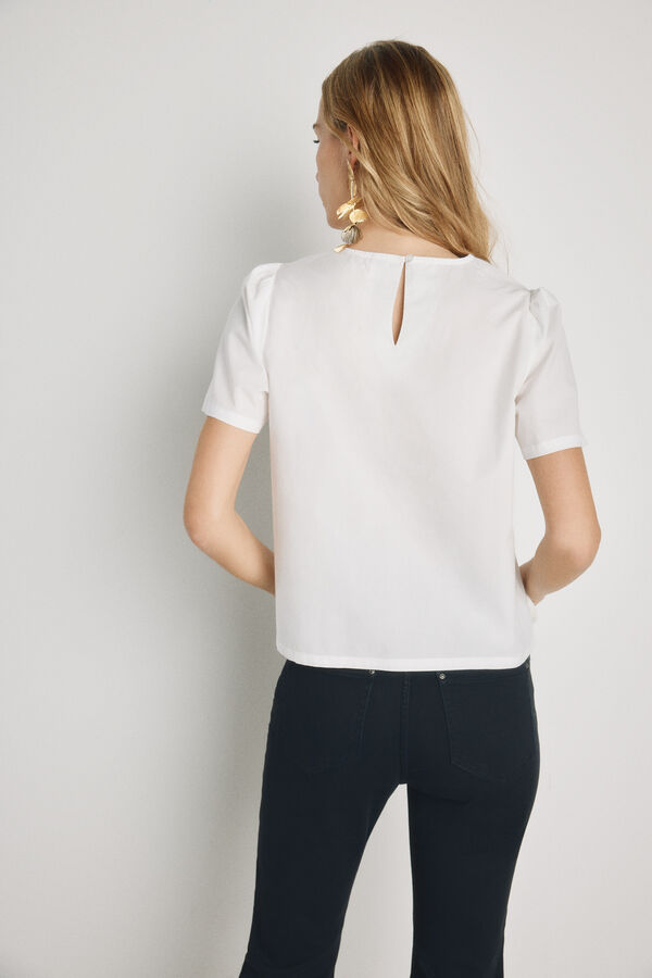 Milano Blusa de manga curta Branco