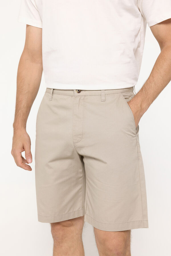 Springfield Bermuda b&aacute;sica lisa Springfield Bege