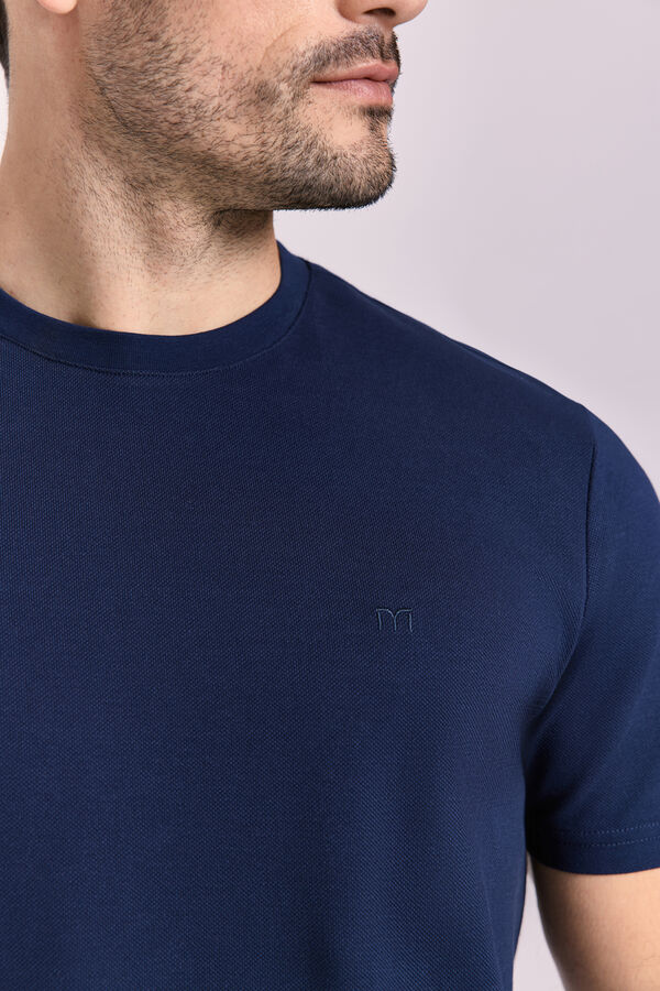 Milano T-shirt manga curta piqué Marinho