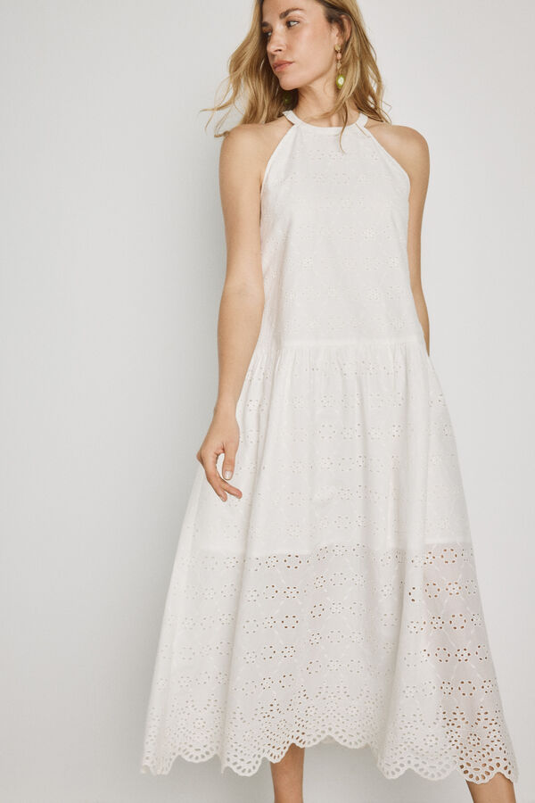 Milano Vestido bordado Blanco
