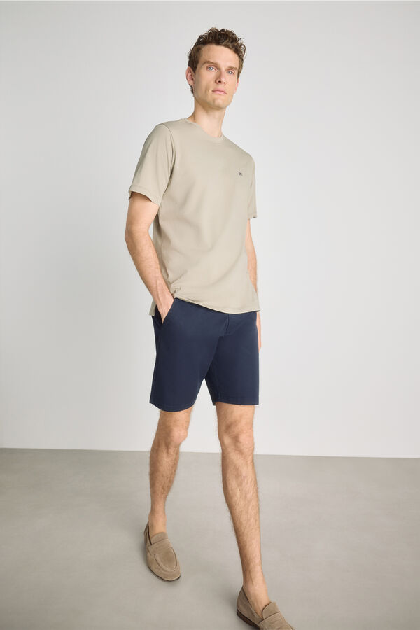 Pedro del Hierro Bermuda lisa Navy