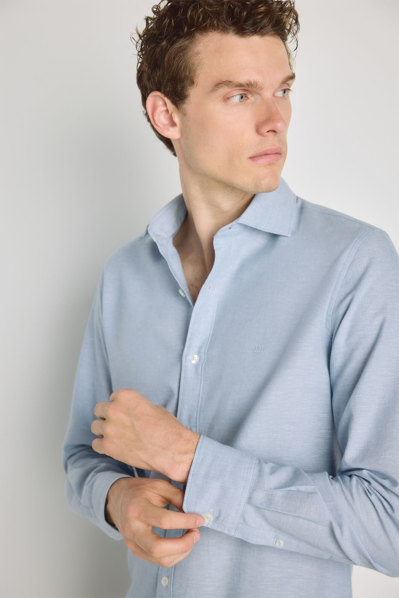 Pedro del Hierro Camisa lisa manga larga