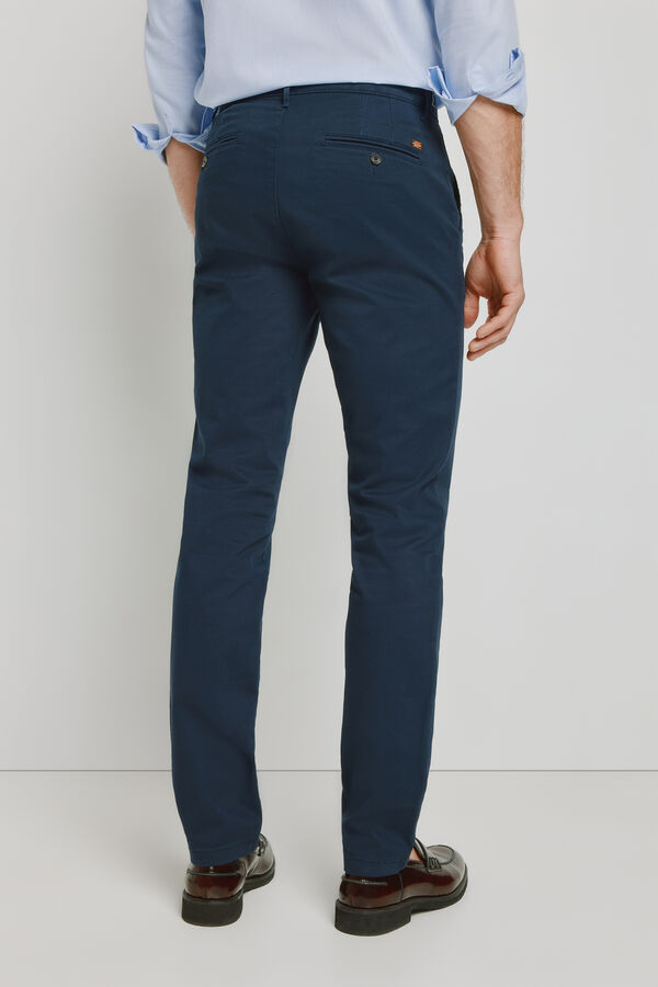 Milano Cal&ccedil;as chino slim fit Marinho