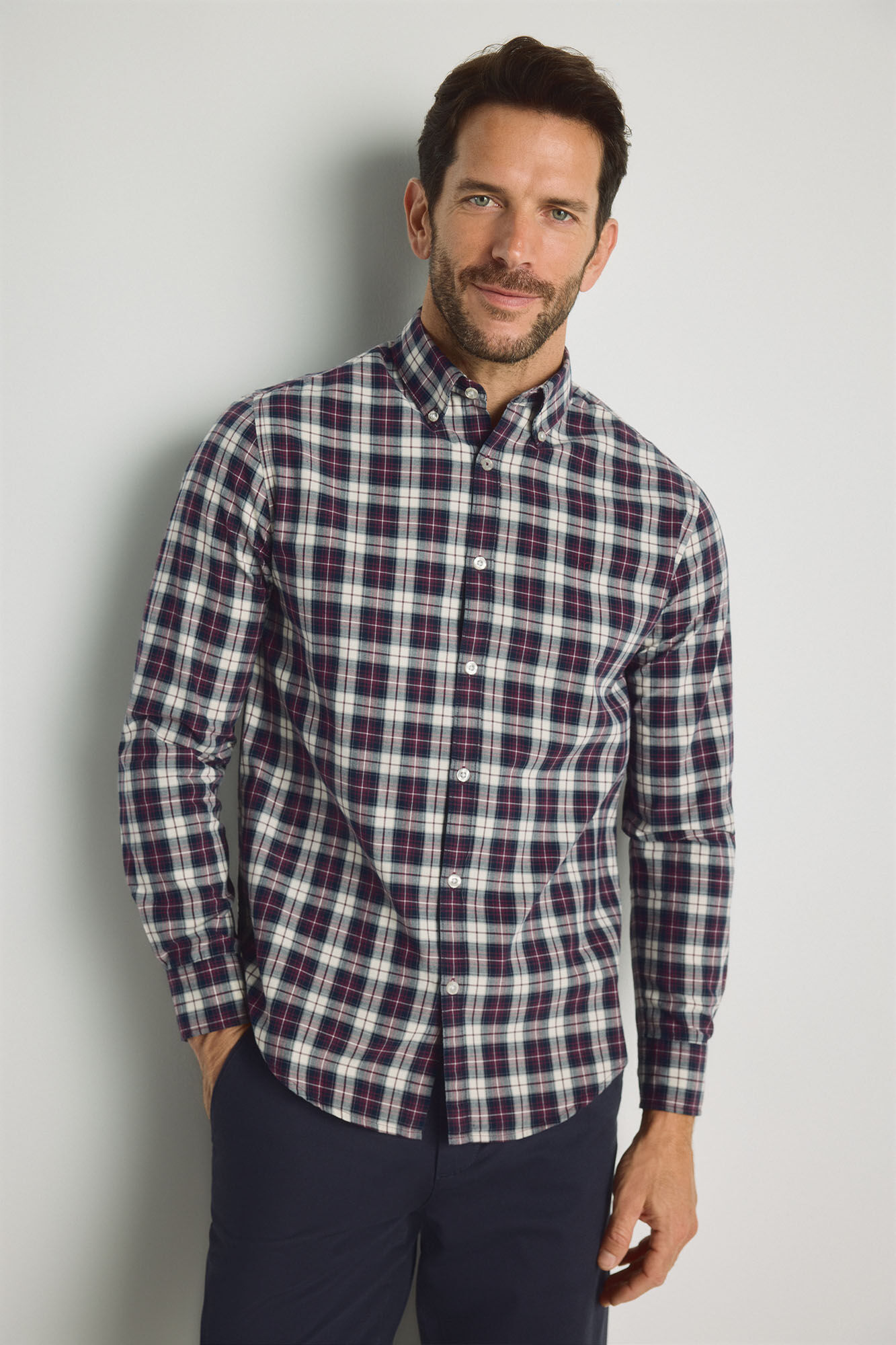 Milano Camisa cuadros manga larga
