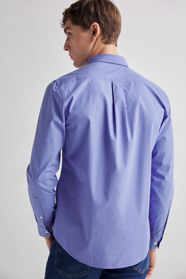 Fifty Outlet Camisa popelín lisa Azul