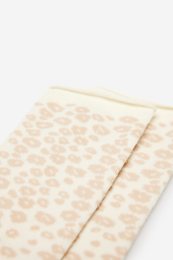 Milano Calcetines estampado Beige