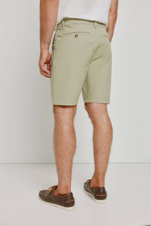 Pedro del Hierro Bermuda lisa Kaki