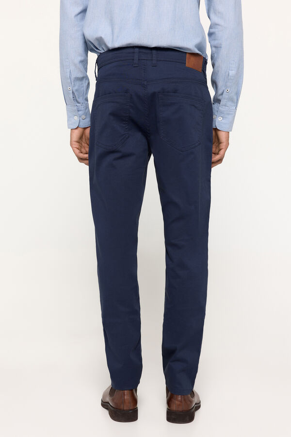 Milano Cal&ccedil;a Estampada 5 Bolsos Estampado azul