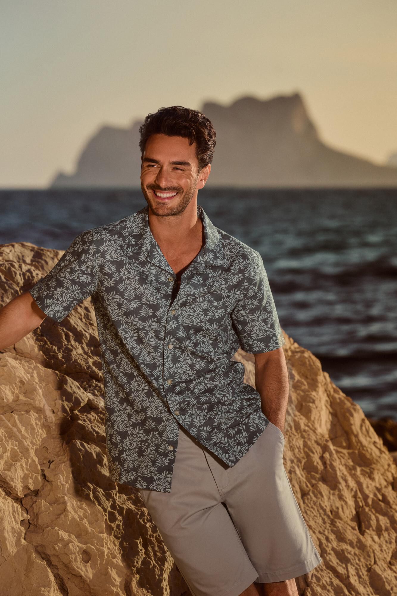 Milano Camisa estampada de manga curta