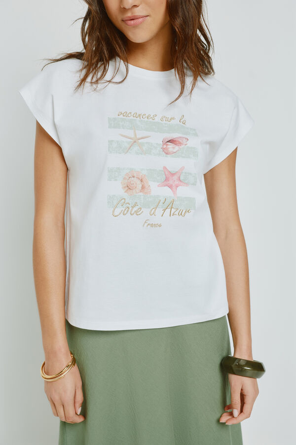 Milano Camiseta estampada manga corta Blanco