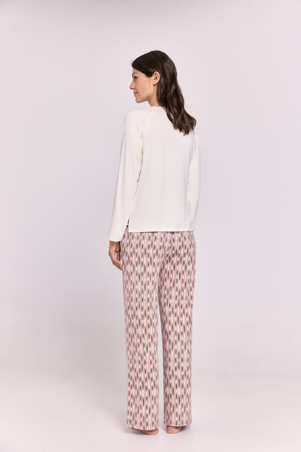 Milano Pijama estampado Bege