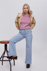 Milano Pantal&oacute;n denim pierna ancha Azul